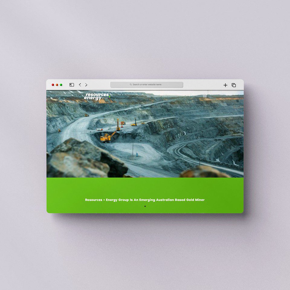 resources + energy group website cover page