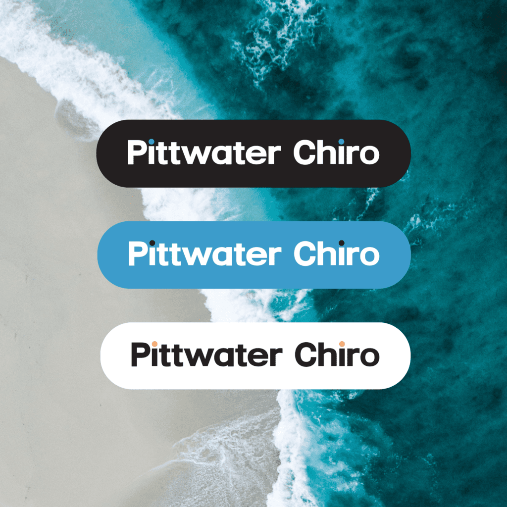 Pittwater Chiro ocean logos
